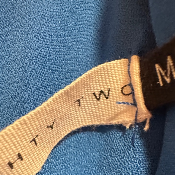 Elegant High-Low Blue Dress - Picture 3 of 5